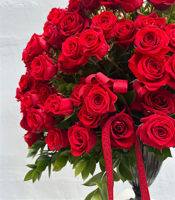 Aphrodite 251 Kırmızı Gül Panoramik Royal Deluxe Aranjman