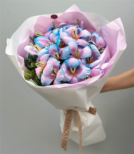 Sugar Bloom Deluxe 25 Unicorn Lale Buketi