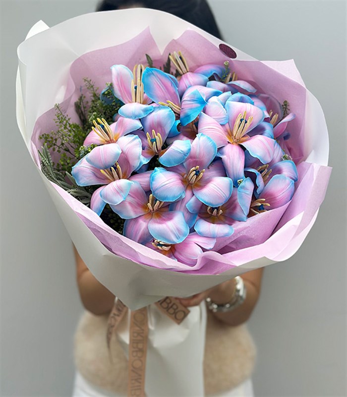 Sugar Bloom Deluxe 25 Unicorn Lale Buketi