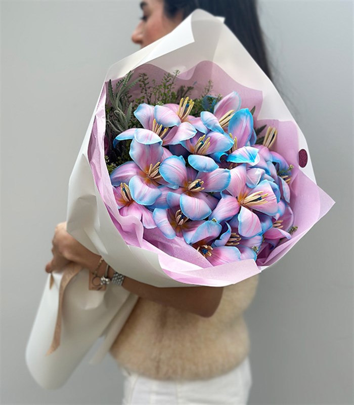 Sugar Bloom Deluxe 25 Unicorn Lale Buketi