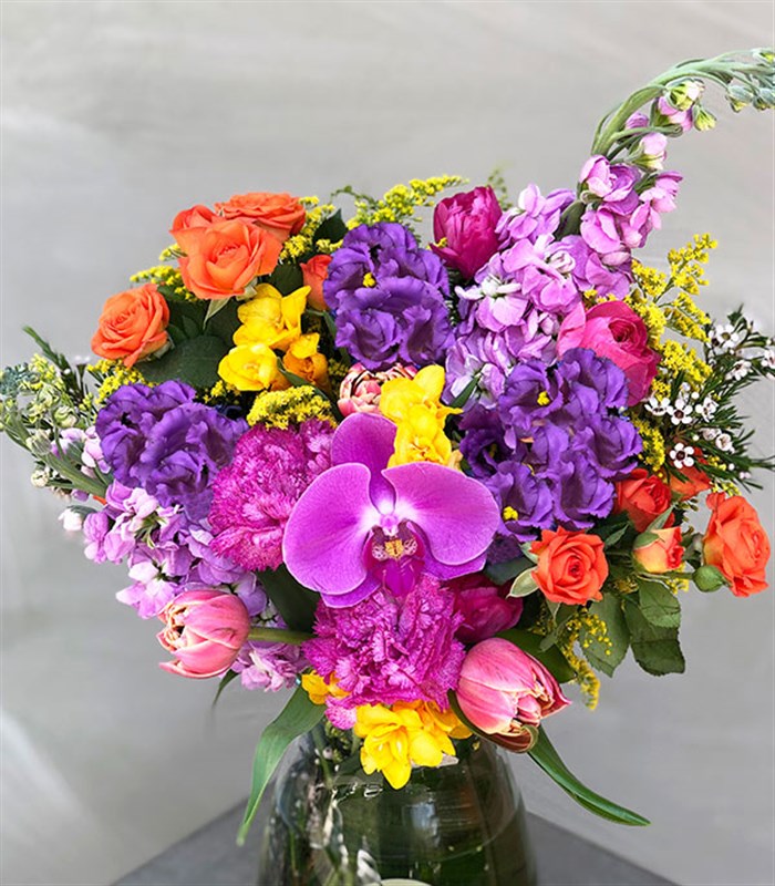 Frida Kahlo Rengarenk Vazo Aranjman