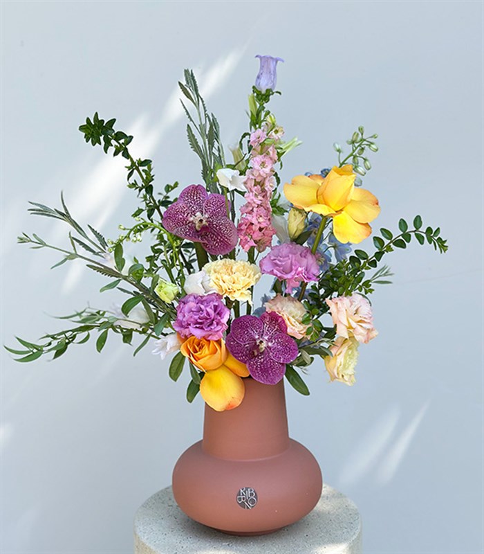 LEGO Pretty Pink Mocha Mousse Seramik Vazoda Aranjman Hediye Seti