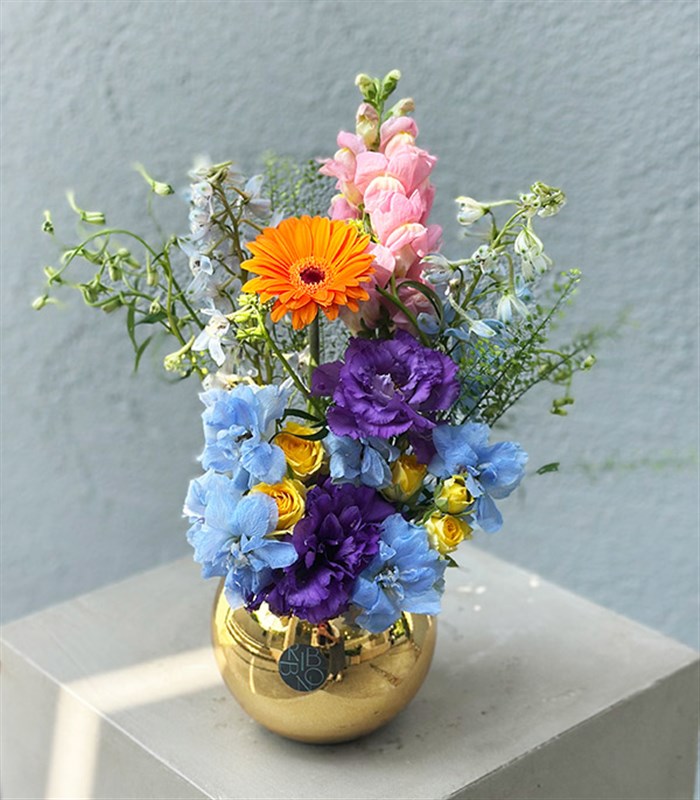 Rengarenk Çiçekler Mini Yaz Aranjmanı Limited Edition