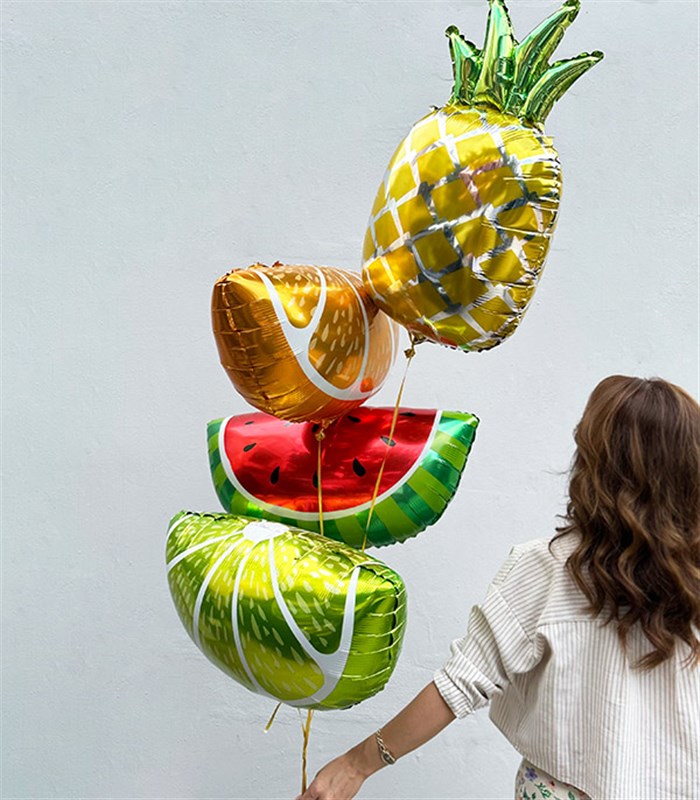 Karpuz Lime Portakal Ananas 4Lü Balon Seti