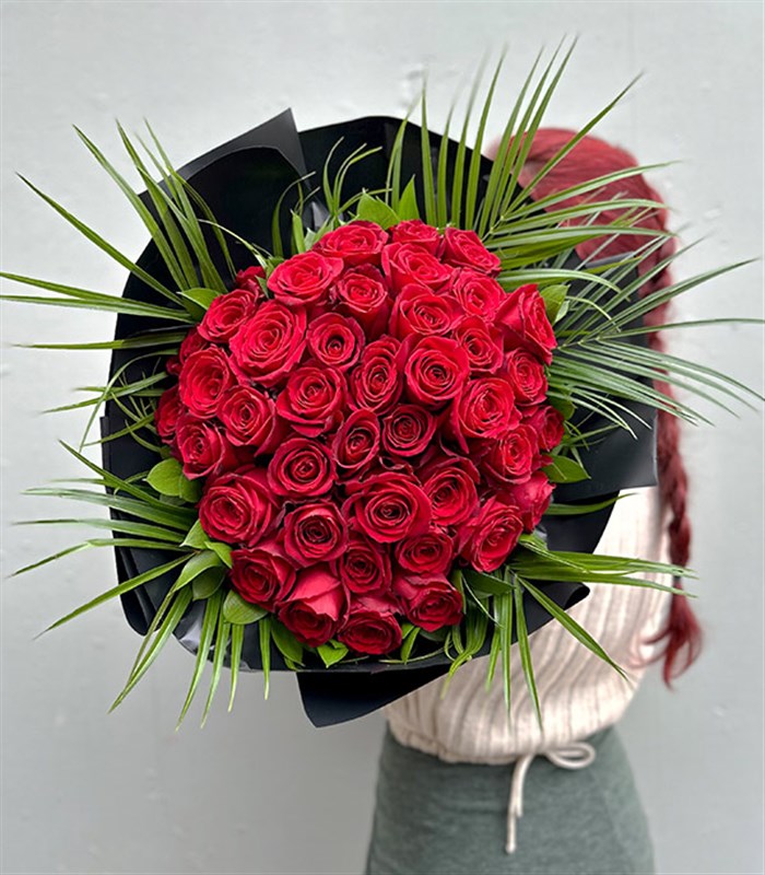 41 Kırmızı Gül Buketi İsteme Çiçeği