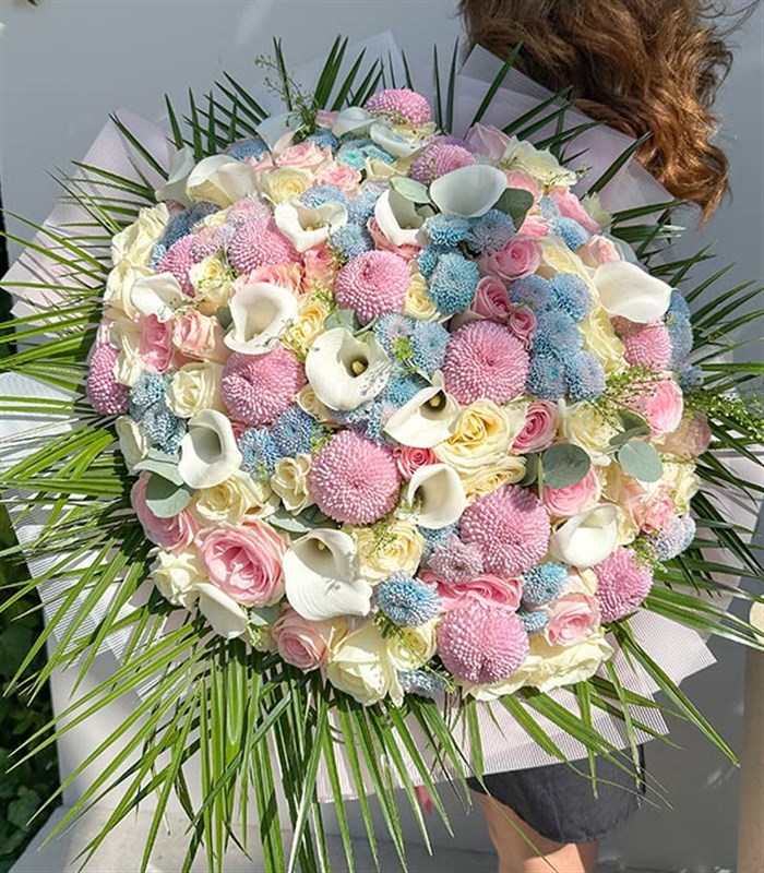 Royal Deluxe Pembe Gül Anastasya Gala Söz Nişan Buketi