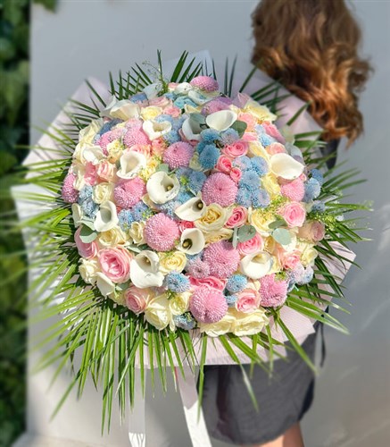 Royal Deluxe Pembe Gül Anastasya Gala Söz Nişan Buketi