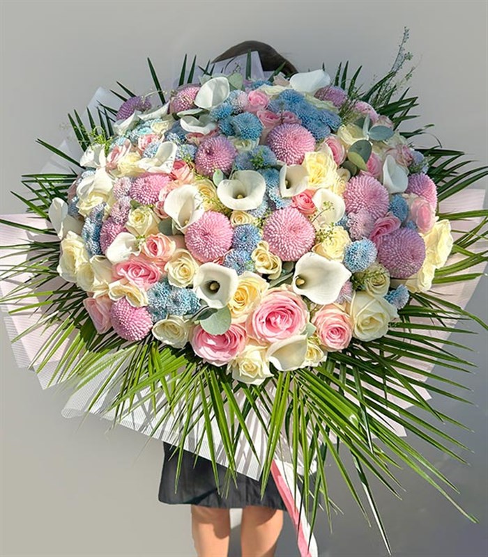 Royal Deluxe Pembe Gül Anastasya Gala Söz Nişan Buketi