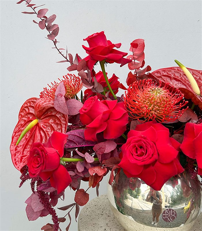 Amour Rouge Lucas Kırmızı Gül Sonbahar Aranjmanı