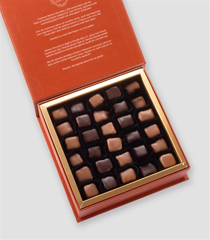 Harem Chocolate Taste of İstanbul Kutuda Çikolata Kaplı Fıstıklı Lokum