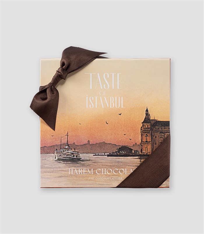 Harem Chocolate Taste of İstanbul Kutuda Çikolata Kaplı Fıstıklı Lokum