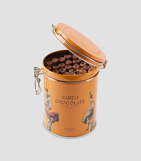 Harem Chocolate Yıldızlı Metal Kutuda Krep Çikolata