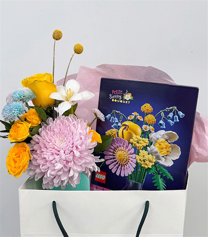 LEGO Petite Sunny Bouquet Mini Vazoda Aranjman Hediye Seti