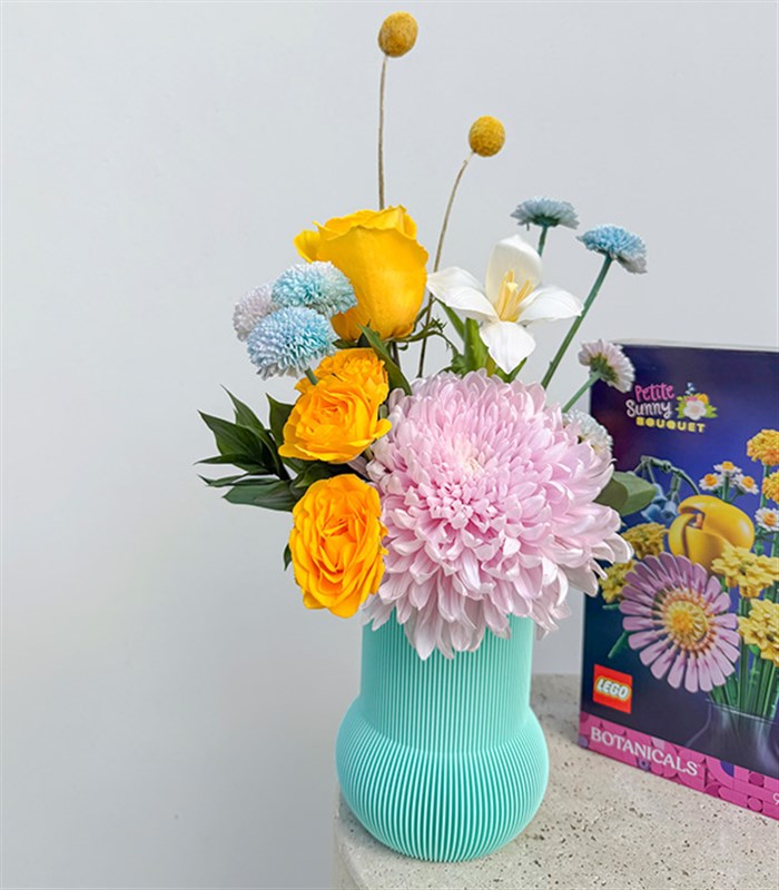 LEGO Petite Sunny Bouquet Mini Vazoda Aranjman Hediye Seti