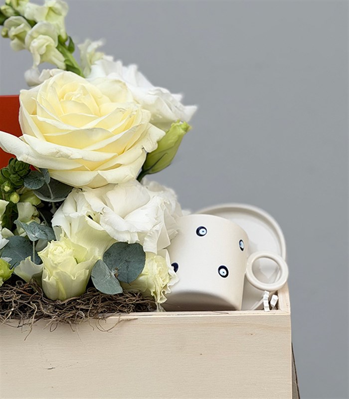 Harem Chocolate Nazar Boncuğu Türk Kahvesi Fincanı Hediye Kutusu