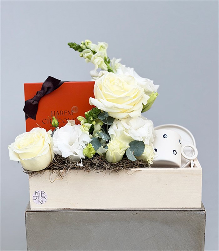 Harem Chocolate Nazar Boncuğu Türk Kahvesi Fincanı Hediye Kutusu