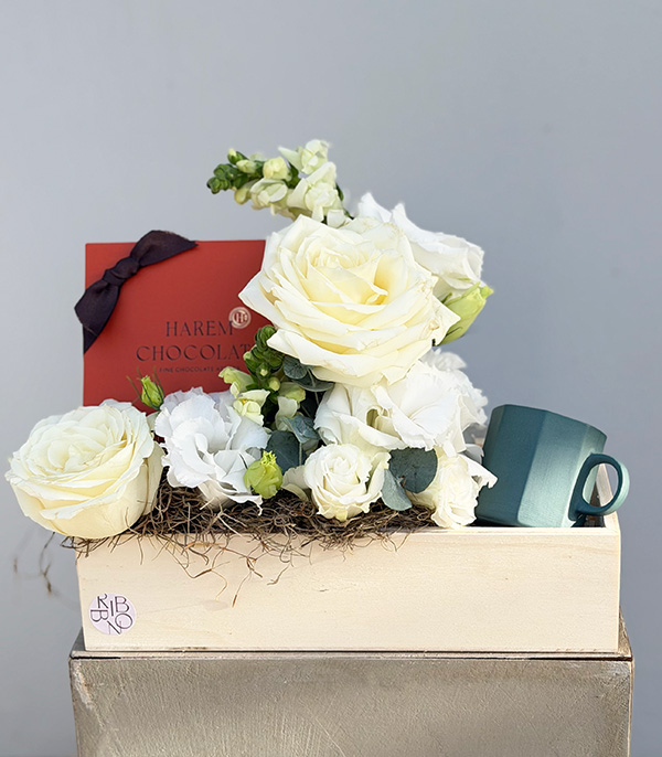 Harem Chocolate Lokum Espresso Mug Hediye Kutusu