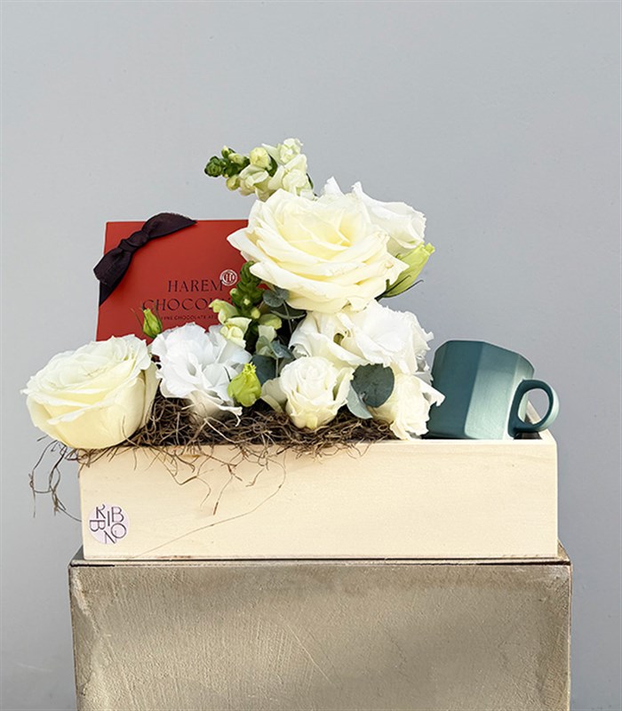 Harem Chocolate Lokum Espresso Mug Hediye Kutusu