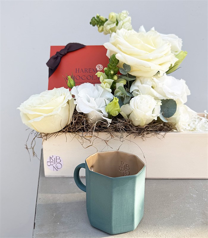 Harem Chocolate Lokum Espresso Mug Hediye Kutusu