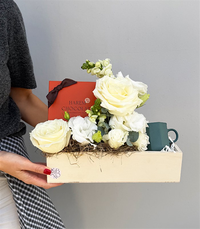 Harem Chocolate Lokum Espresso Mug Hediye Kutusu