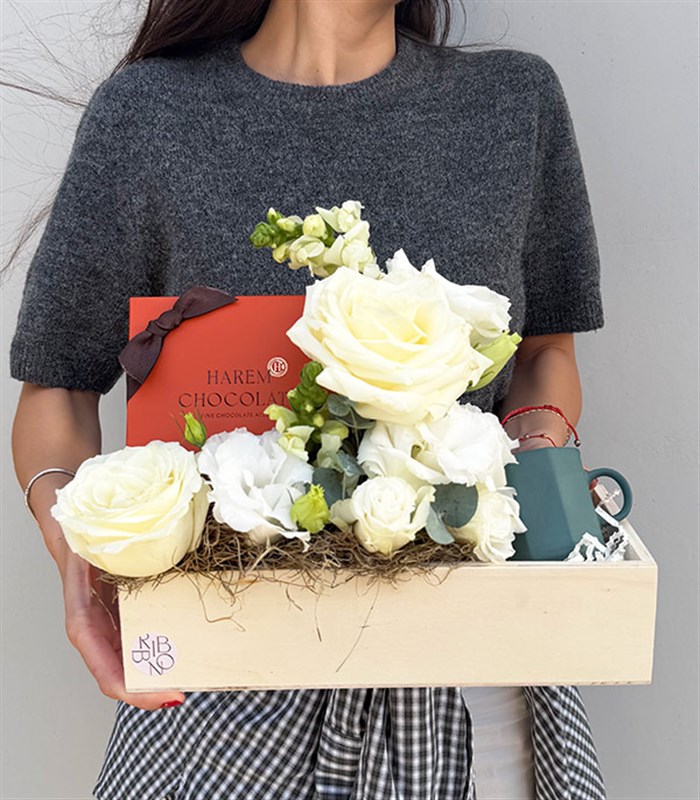 Harem Chocolate Lokum Espresso Mug Hediye Kutusu