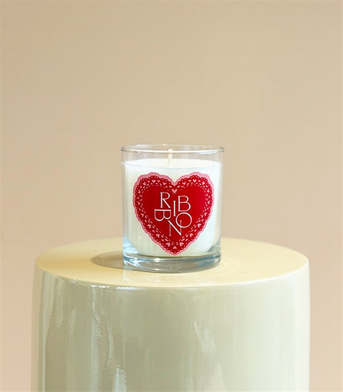 Sevgililer Günü Kırmızı Kalp Kokulu Mum