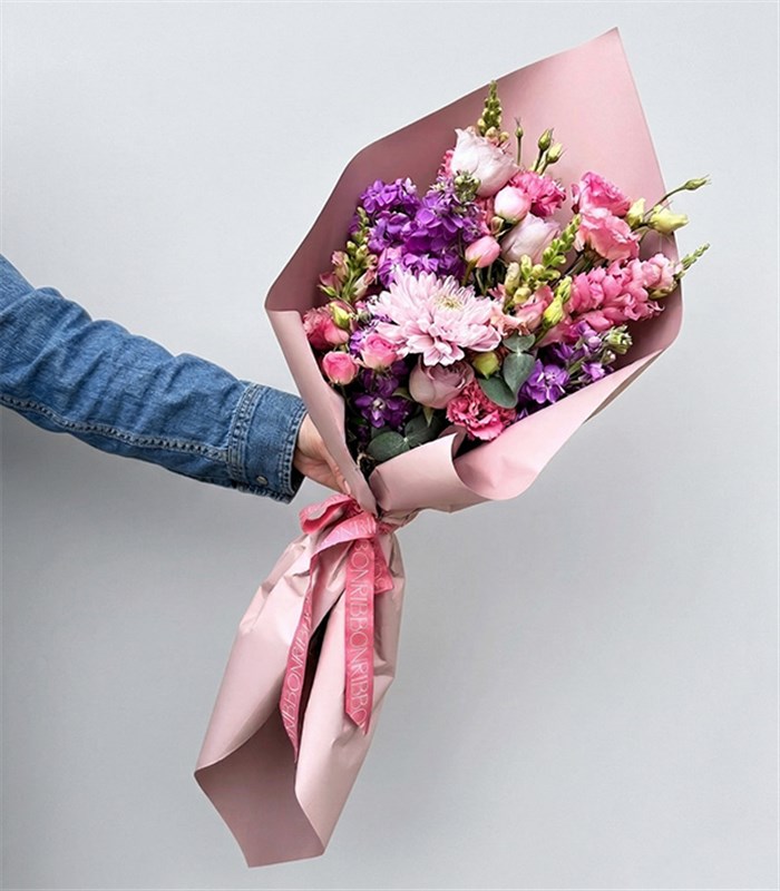 Mini Carla Lila Pembe Buket