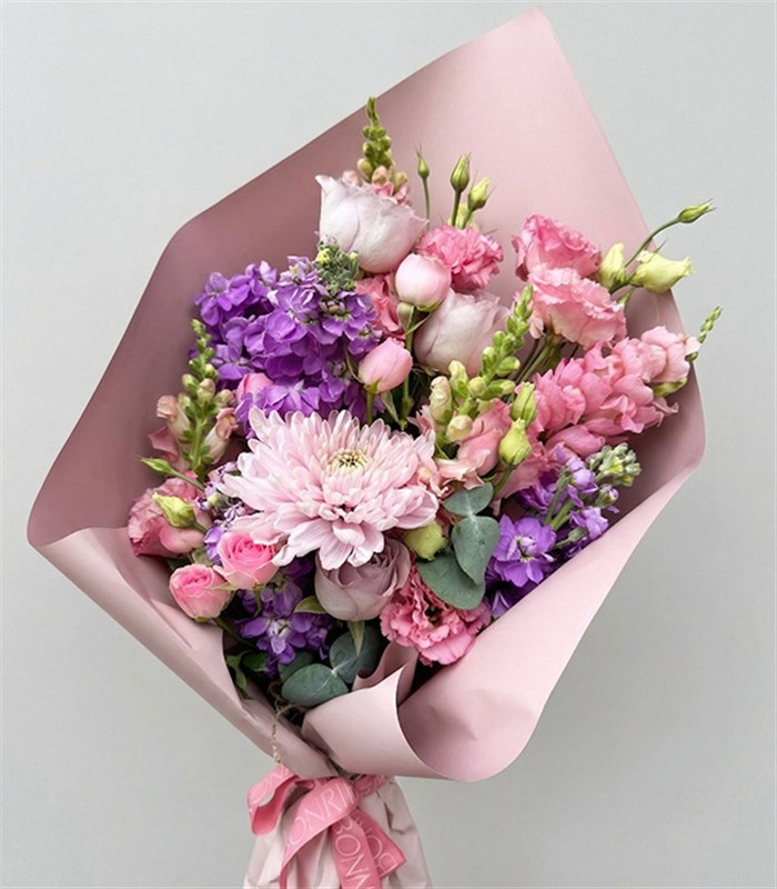 Mini Carla Lila Pembe Buket