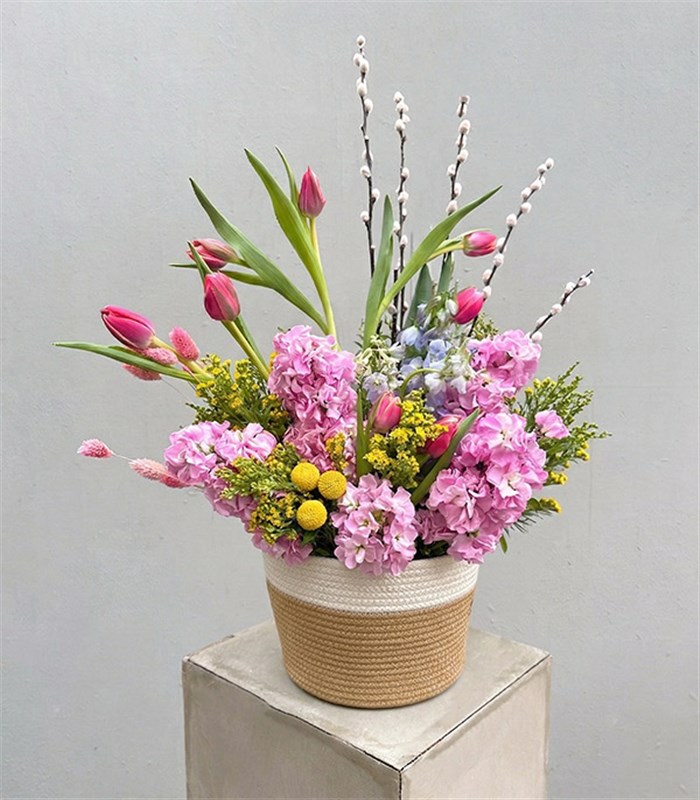 Brigitte Bardot Sepette Pembe Lale Aranjman