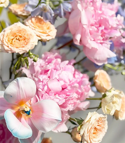 Mama Pink Peony Unicorn Tulip Arrangement