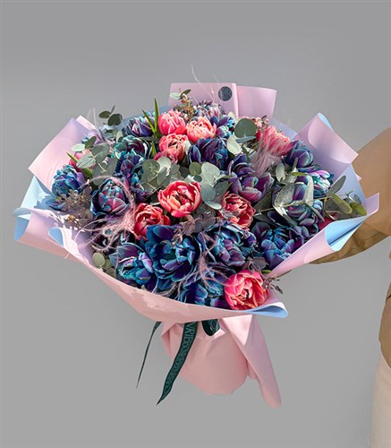 Sombrero Galaxy Tulip Pink Tulip Bouquet