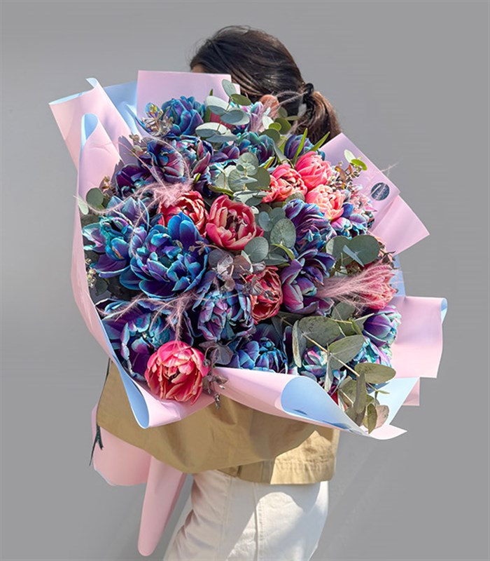 Sombrero Galaxy Tulip Pink Tulip Bouquet