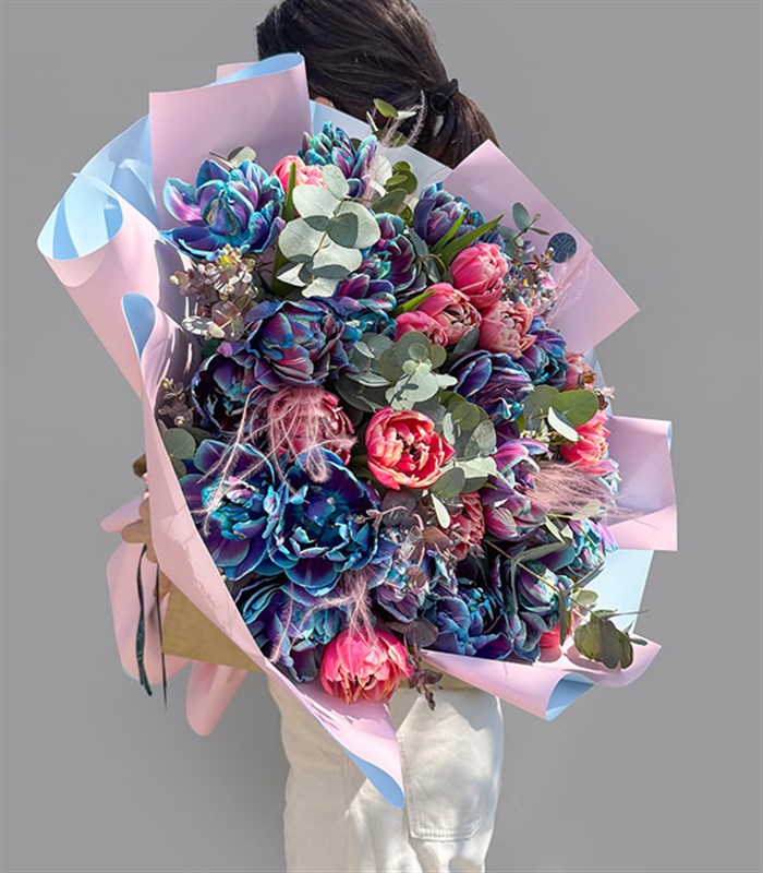 Sombrero Galaxy Tulip Pink Tulip Bouquet