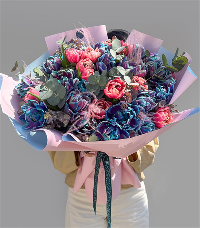 Sombrero Galaxy Tulip Pink Tulip Bouquet