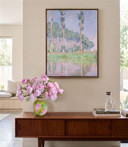 Poplars Pink Effect Limited Edition Pink Peonies in a Vase