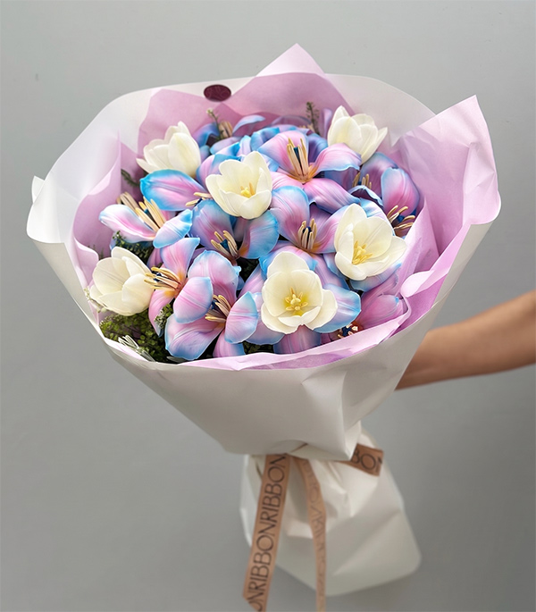 Unicorn Lale Beyaz Lale Buketi