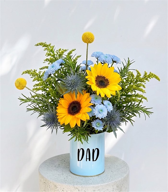 DAD Blue Father's Day Flower