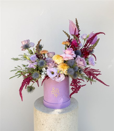 Wild Lavender Lilac Rose Purple Flower Arrangement