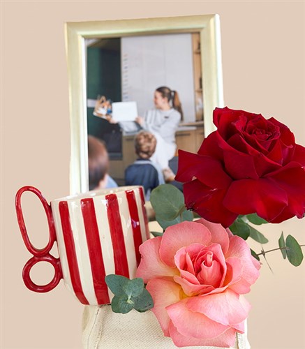 I Love You Embroidered Box Personalized Framed Mug Teacher's Day Gift Box