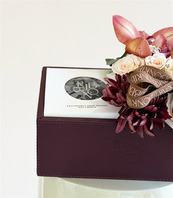 Bordeaux Anastasia Salmon Rose Scented Soy Candle Teacher's Day Gift Box