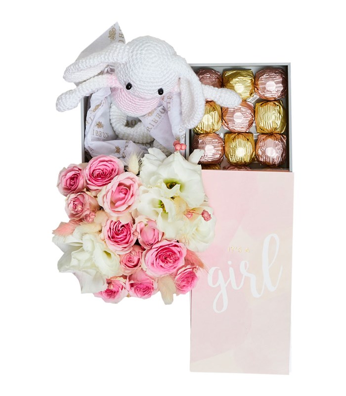 Its a Girl Yenidoğan Bebek Tebrik Çikolata Hediye Kutusu