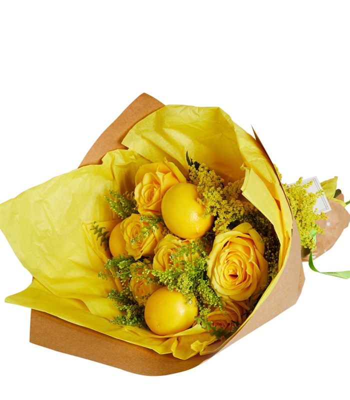 Sarı Gül Limon Buketi
