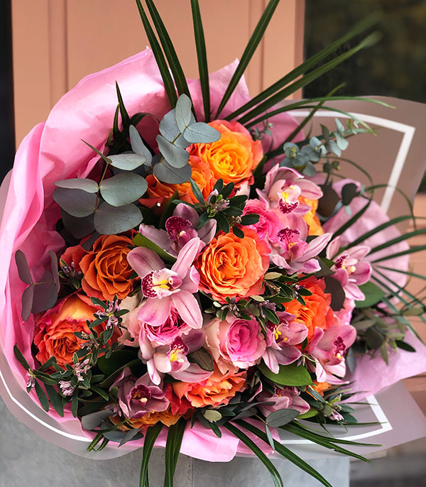 Orange Pink Deluxe Bouquet