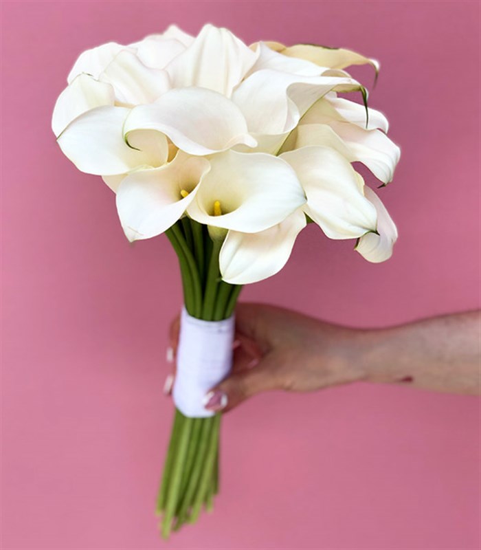 Saf Aşk 20 Beyaz Gala Gelin Buketi