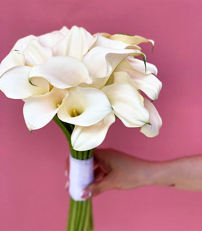 Saf Aşk 20 Beyaz Gala Gelin Buketi