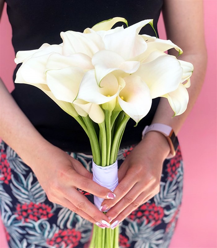 Saf Aşk 20 Beyaz Gala Gelin Buketi