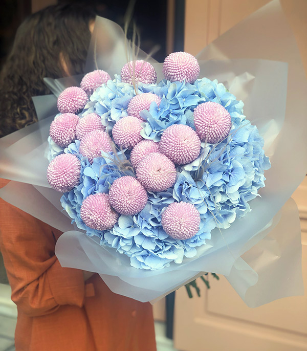 Blue Hydrangea Fairytale Bouquet