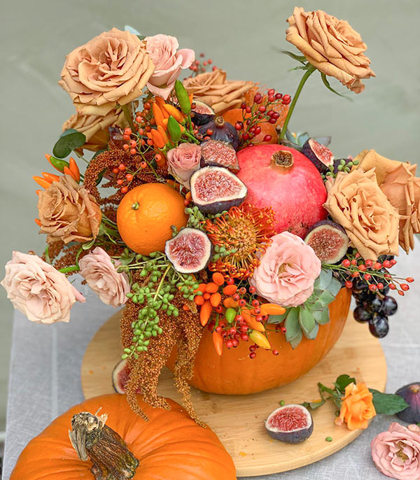 Catalyn Fruity Pumpkin Autumn Arrangement