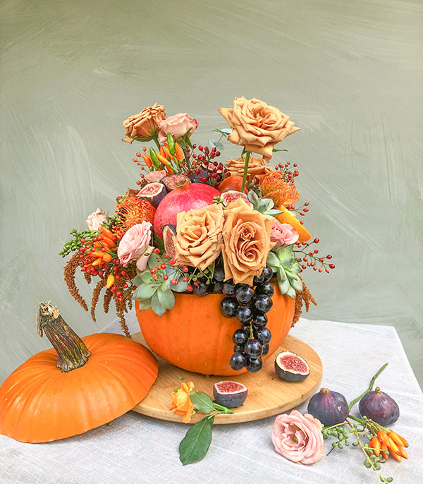 Catalyn Fruity Pumpkin Autumn Arrangement