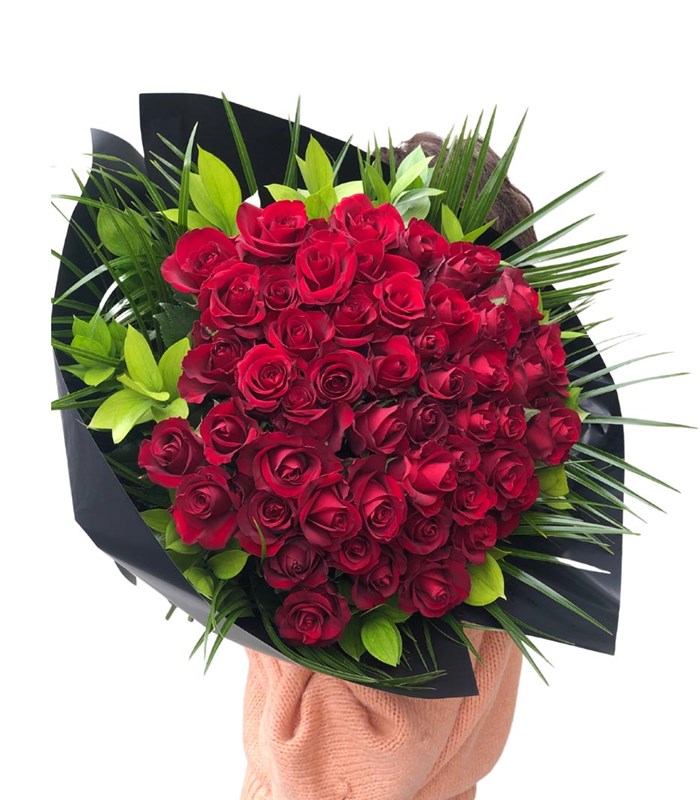 50 Kırmızı Gül Buketi Grand Deluxe